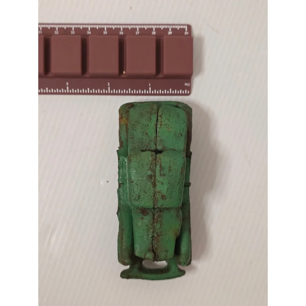 Unbranded Antique Take Apart Car Small Green Fair Cast Iron Coupe
